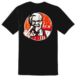 Bold Black “FKC” Short Sleeve Tee with Graphic Design
